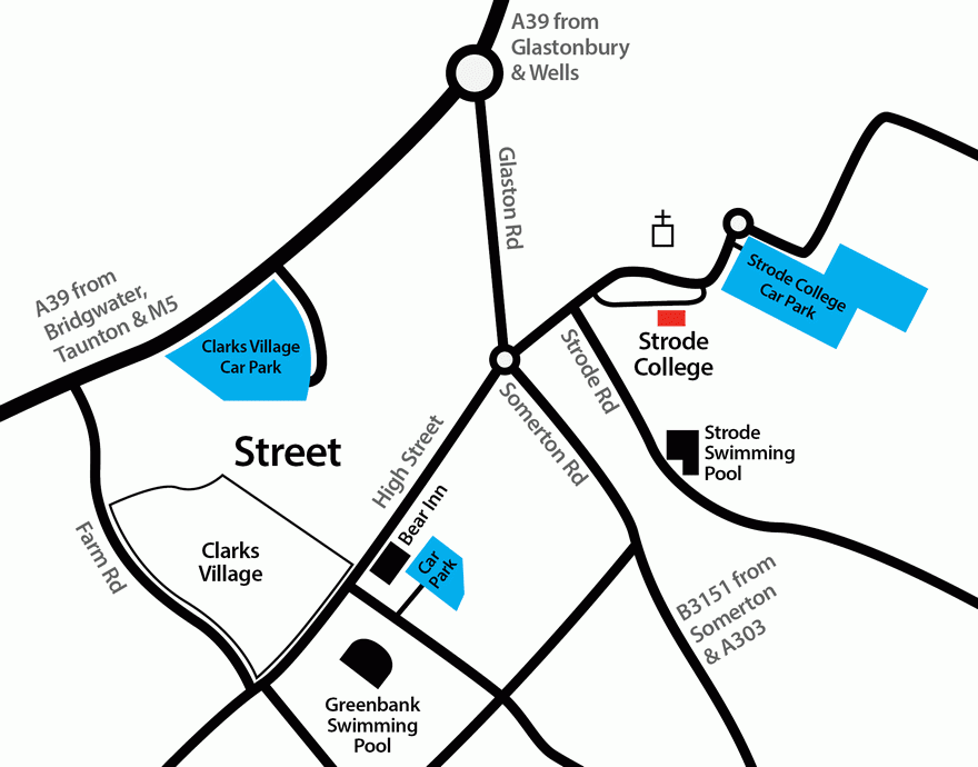 Public car parking near Strode College